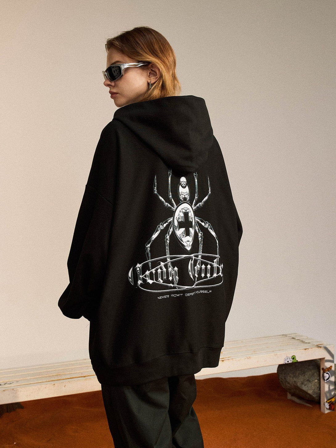 Evapacs - Deadly Venomous Spider Thermo Print Hoodie- Streetwear Fashion - evapacs.com