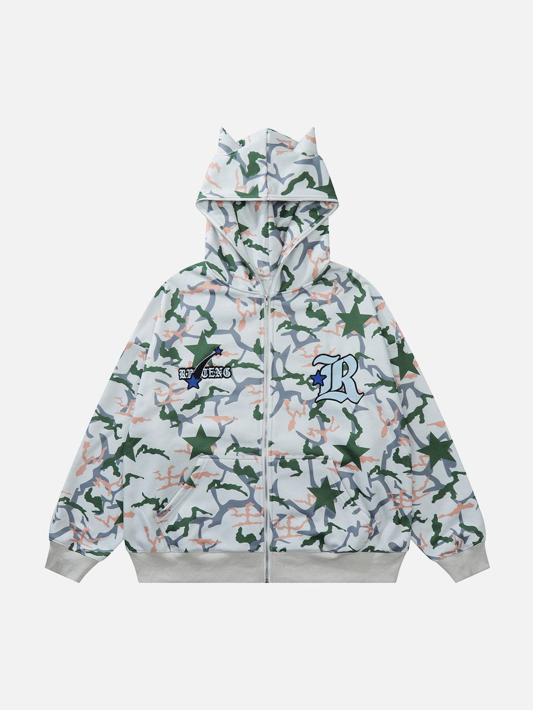 Evapacs - Demon Camo Print Hoodie- Streetwear Fashion - evapacs.com