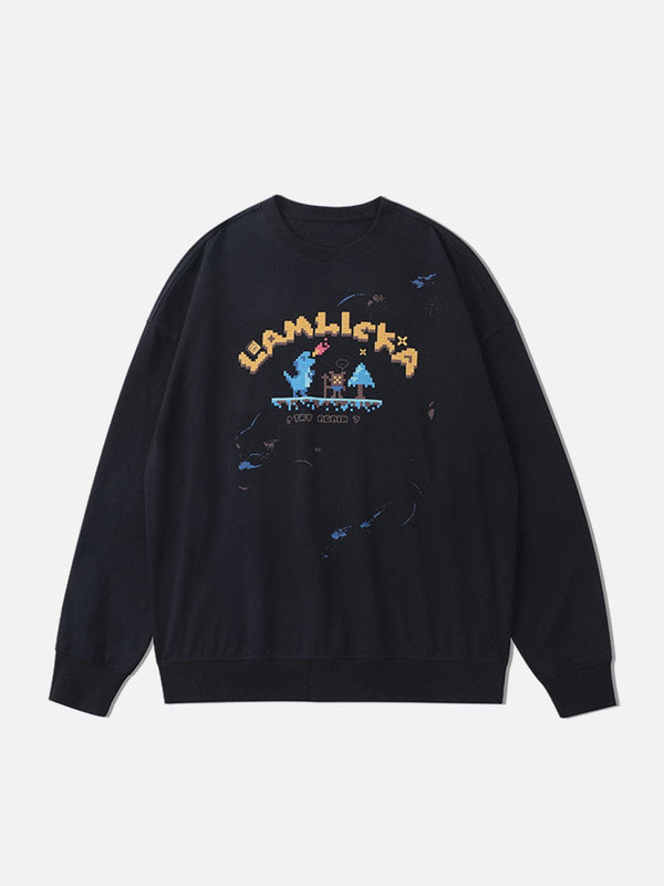 Evapacs - Dinosaurs Graphic Sweatshirt- Streetwear Fashion - evapacs.com