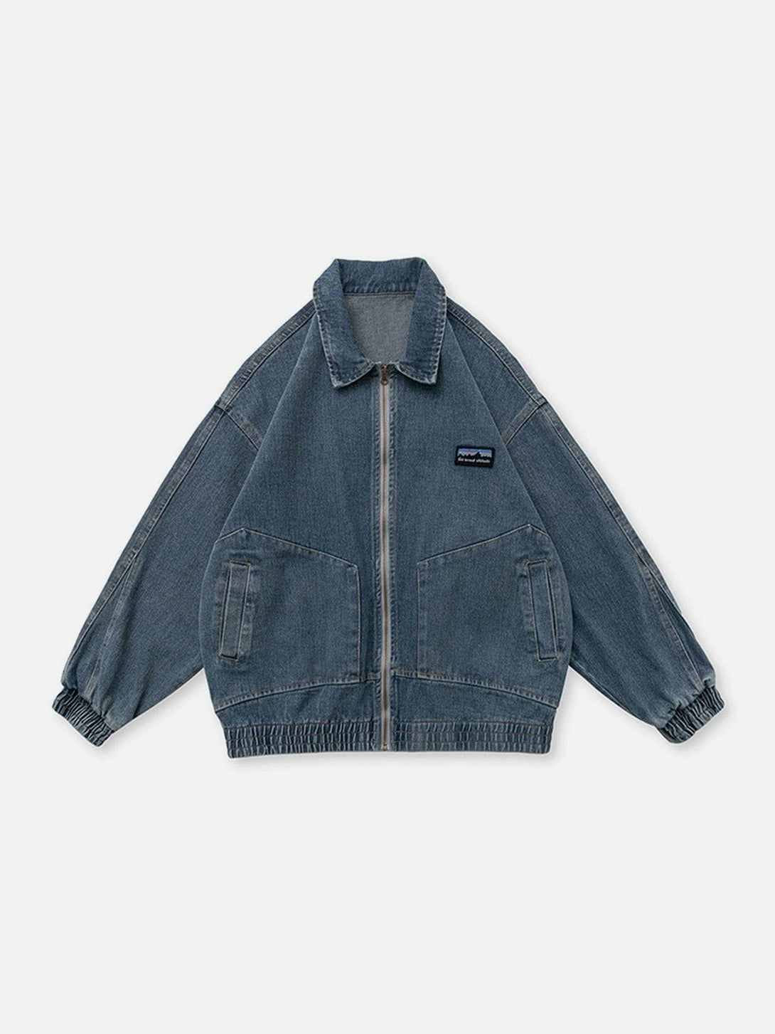 Evapacs - Distressed Solid Color Denim Jacket- Streetwear Fashion - evapacs.com