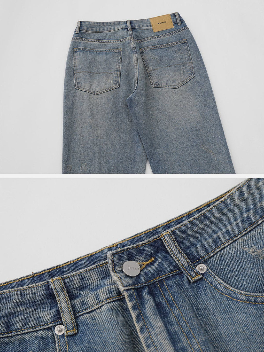 Evapacs - Distressed Washed Cotton Jeans- Streetwear Fashion - evapacs.com