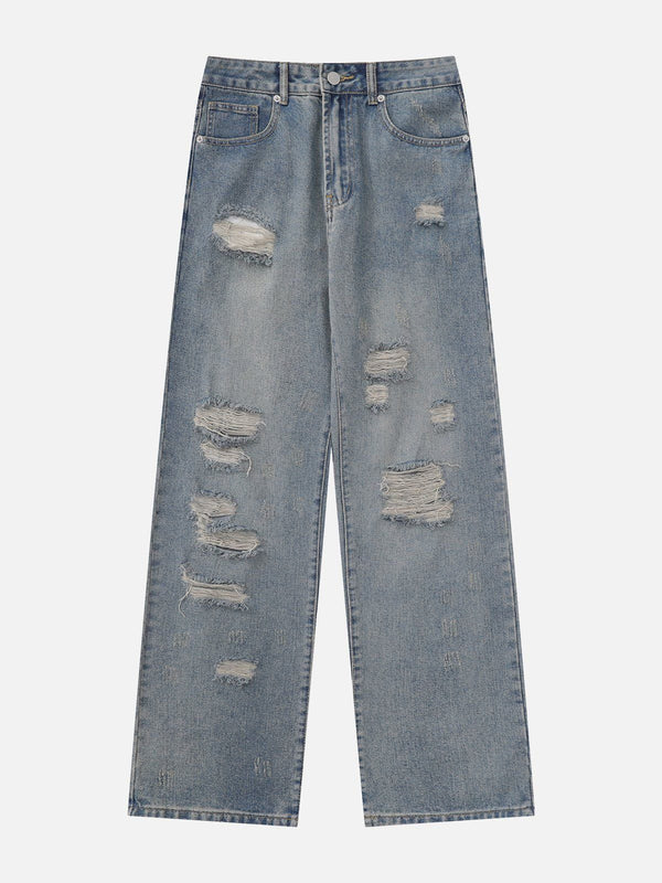 Evapacs - Distressed Washed Cotton Jeans- Streetwear Fashion - evapacs.com