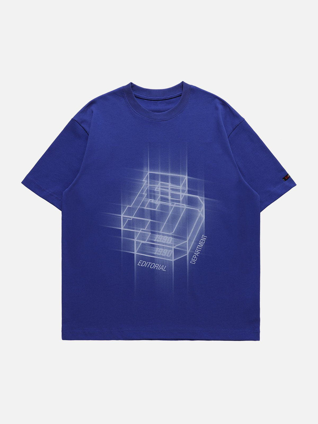 Evapacs - ED Cubic Letters Print Tee- Streetwear Fashion - evapacs.com