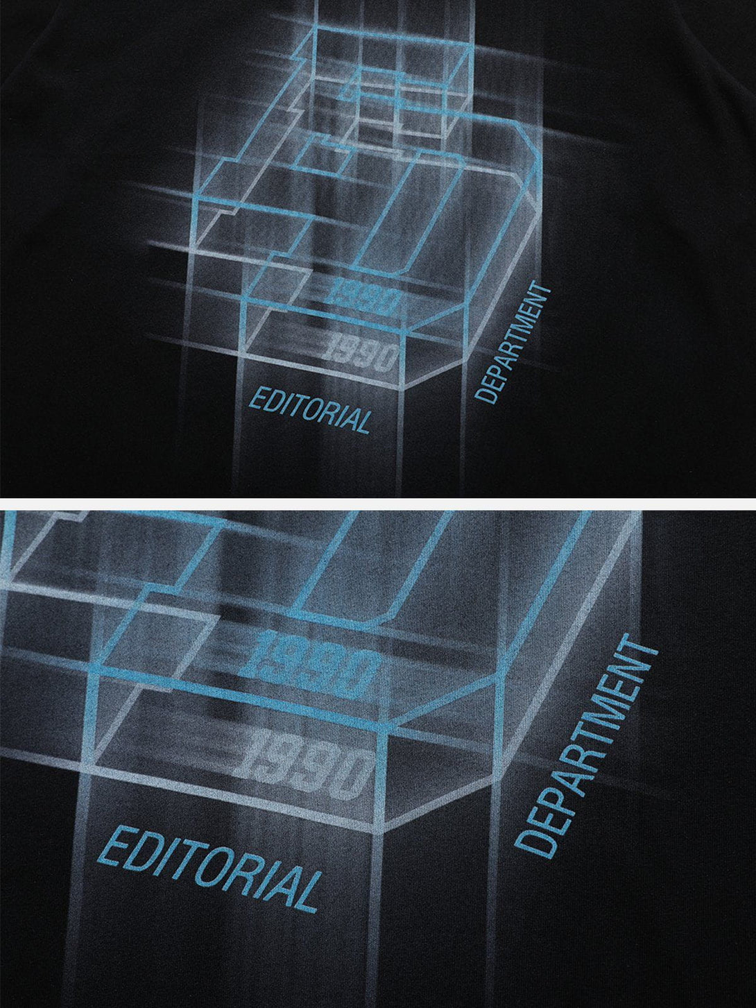 Evapacs - ED Cubic Letters Print Tee- Streetwear Fashion - evapacs.com