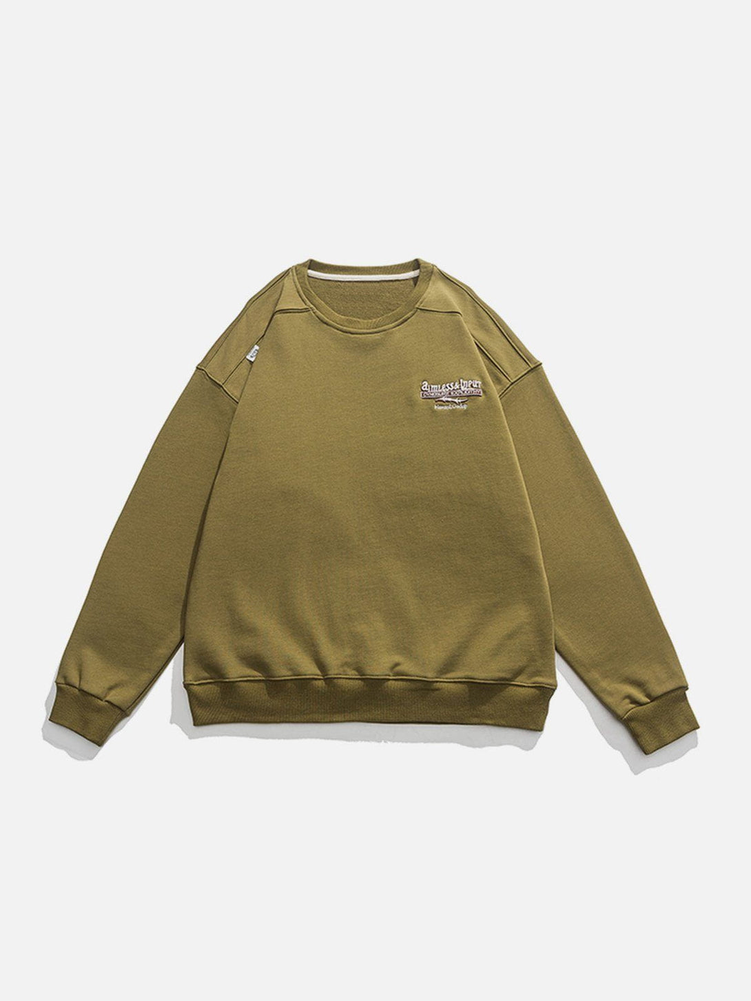 Evapacs - Embroidered Patchwork Sweatshirt- Streetwear Fashion - evapacs.com