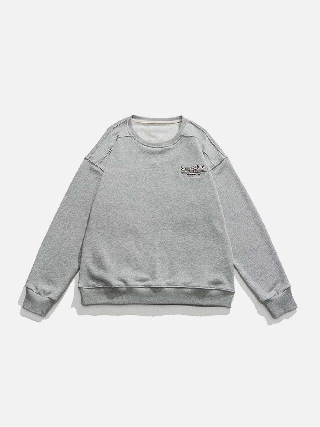 Evapacs - Embroidered Patchwork Sweatshirt- Streetwear Fashion - evapacs.com