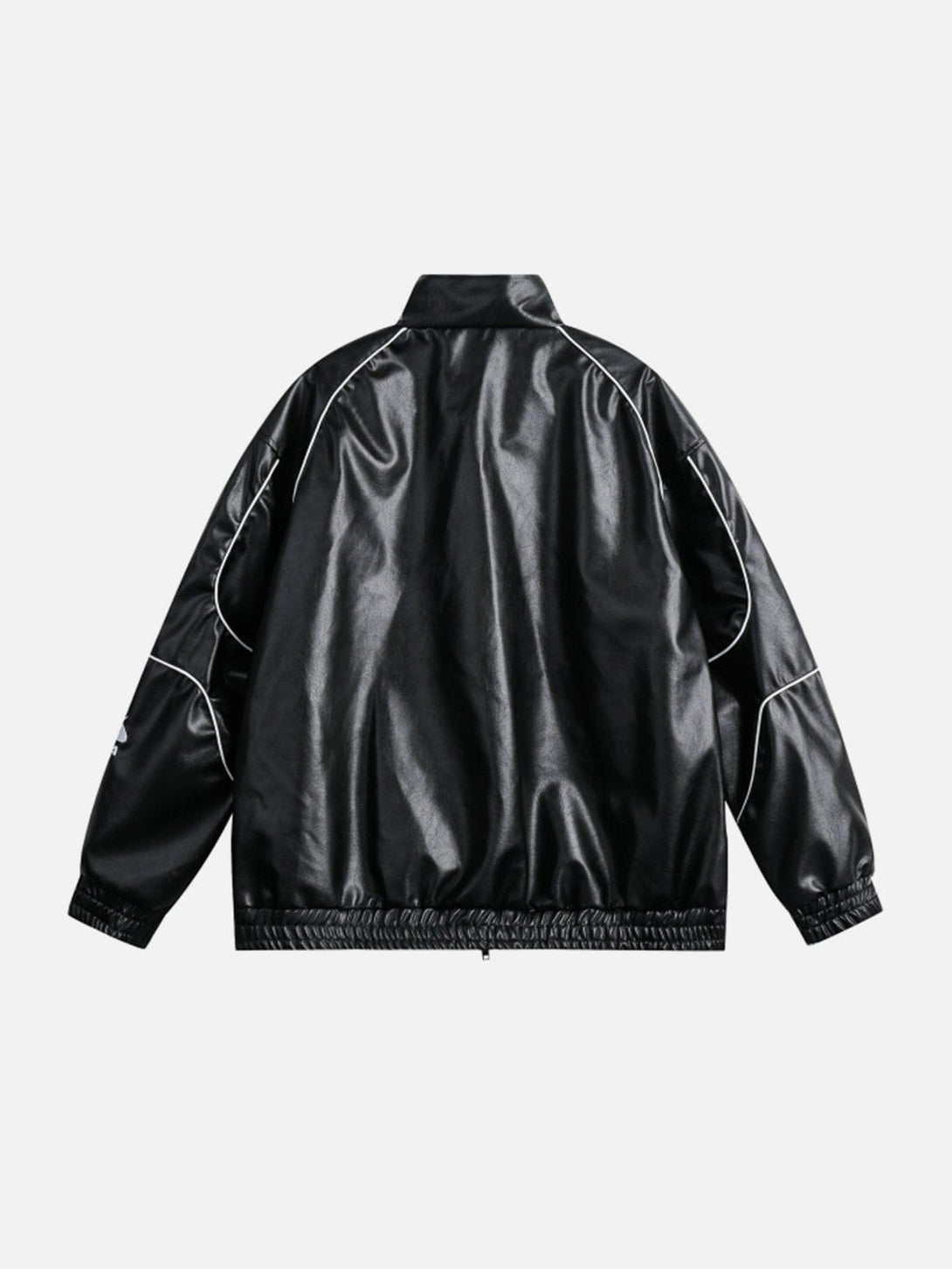 Evapacs - Embroidery Motorcycle Leather Jacket- Streetwear Fashion - evapacs.com