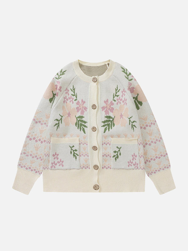 Evapacs - Embroidery Patchwork Cardigan- Streetwear Fashion - evapacs.com