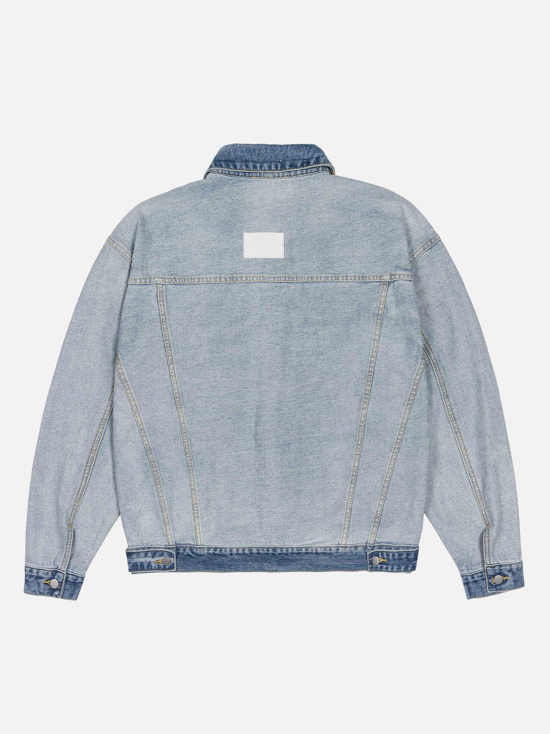 Evapacs - Embroidery Patchwork Denim Jacket- Streetwear Fashion - evapacs.com