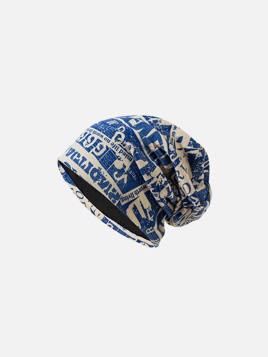 Evapacs - English Newspaper Print Heap Cap- Streetwear Fashion - evapacs.com