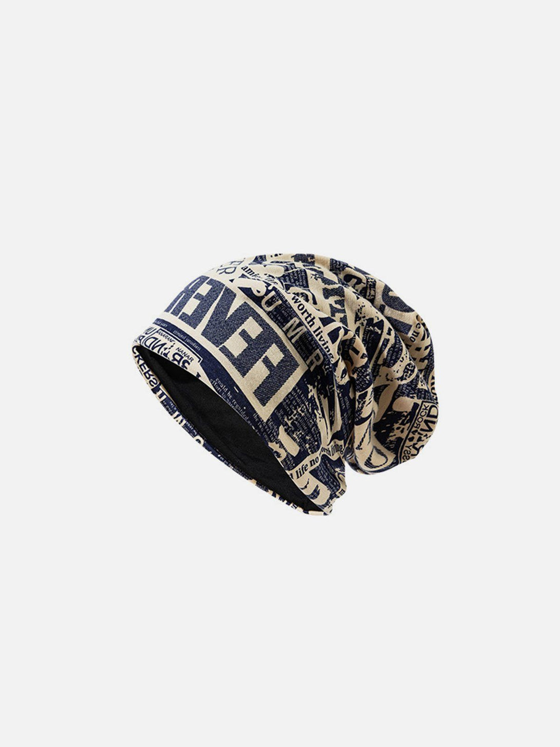 Evapacs - English Newspaper Print Heap Cap- Streetwear Fashion - evapacs.com