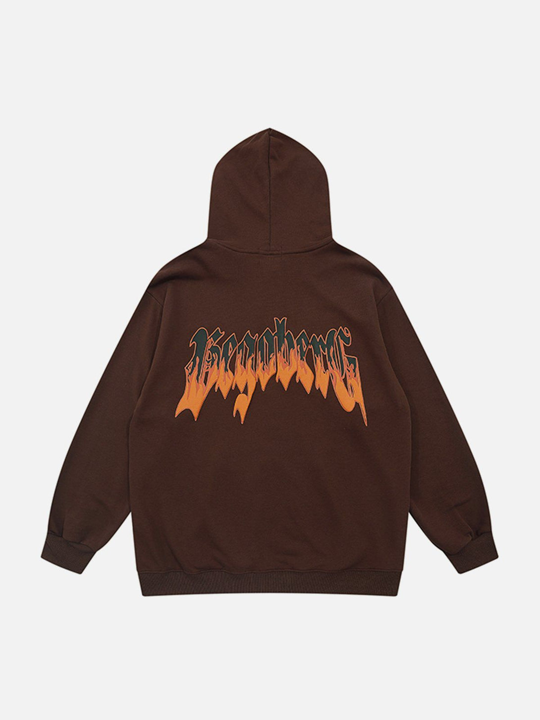 Evapacs - Flame Letters Foam Hoodie- Streetwear Fashion - evapacs.com