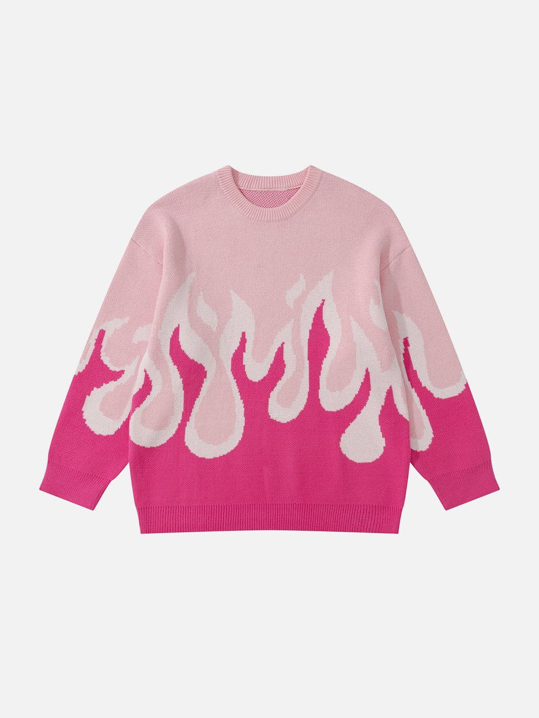 Evapacs - Flame Print Sweater- Streetwear Fashion - evapacs.com