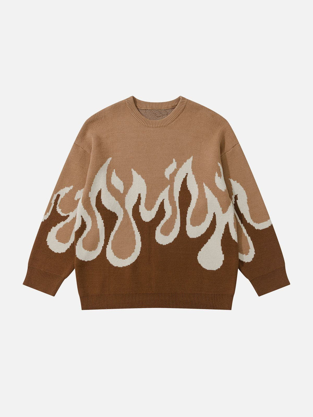 Evapacs - Flame Print Sweater- Streetwear Fashion - evapacs.com