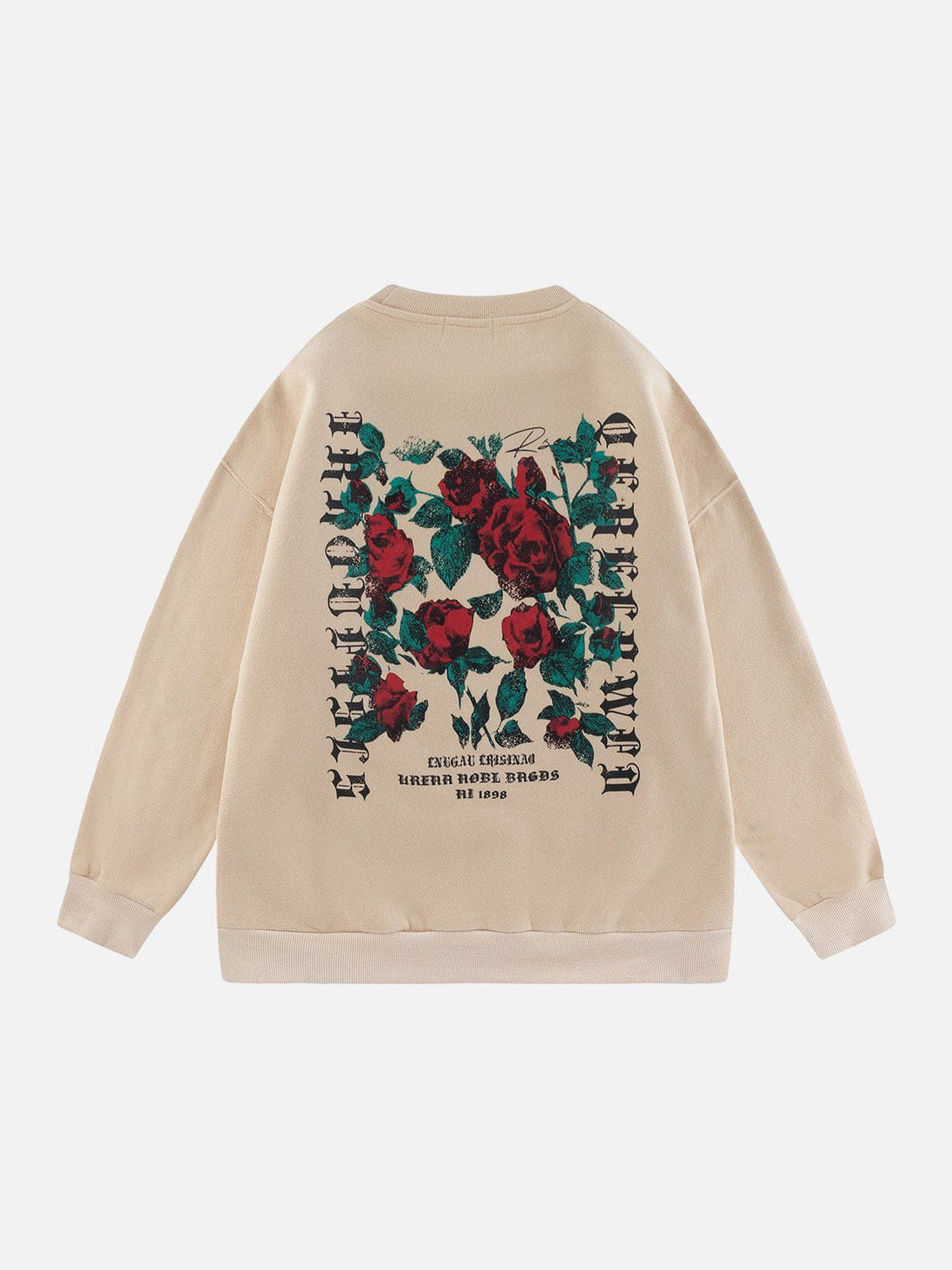 Evapacs - Floral Print Sweatshirt- Streetwear Fashion - evapacs.com