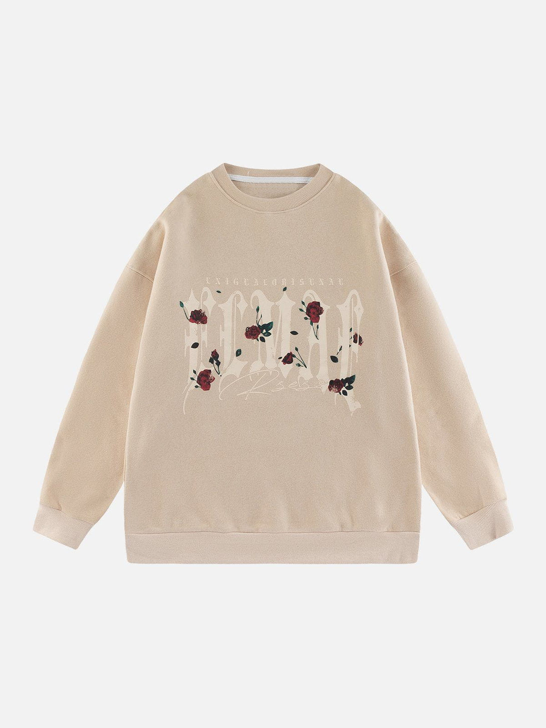 Evapacs - Floral Print Sweatshirt- Streetwear Fashion - evapacs.com