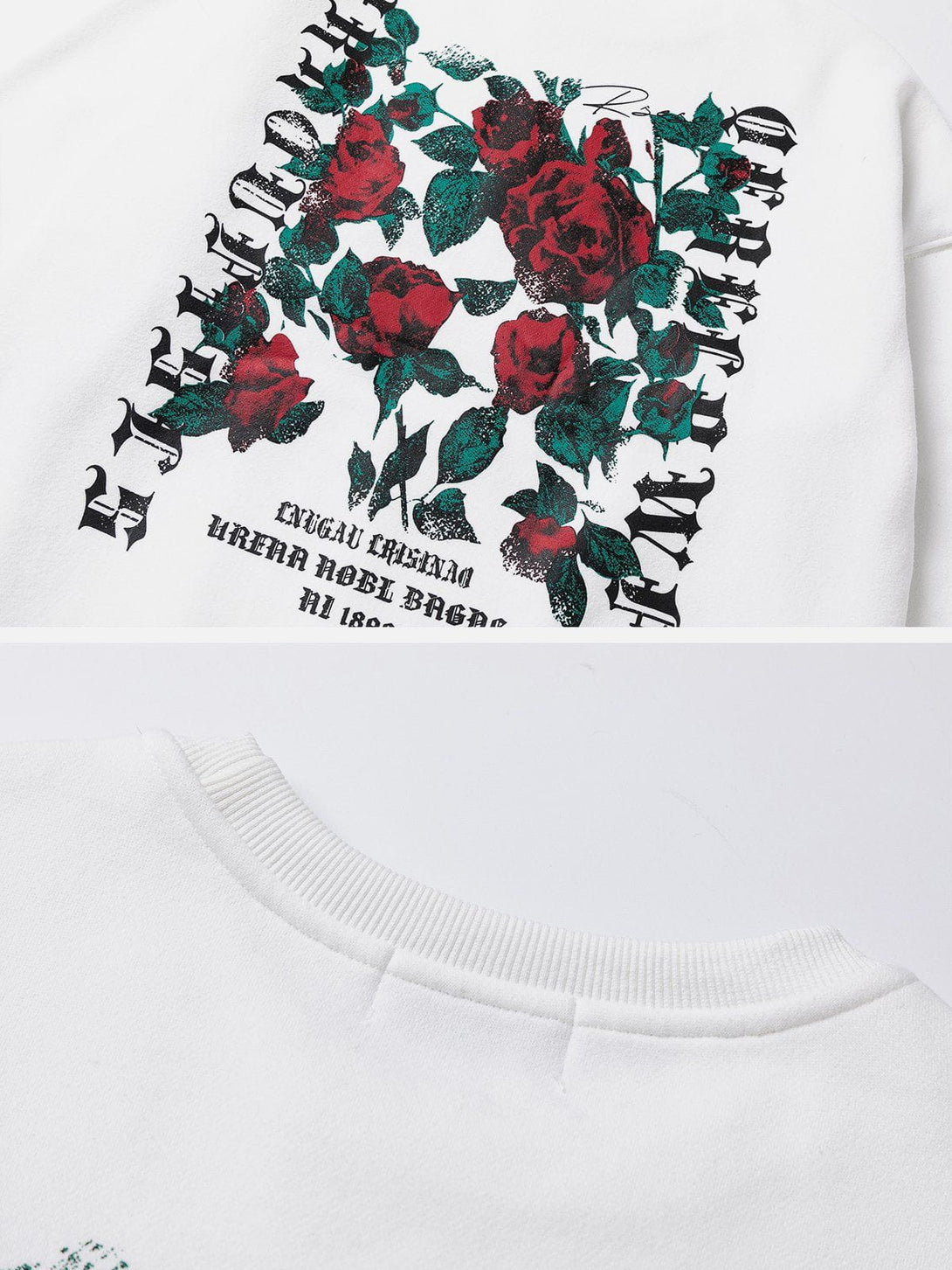 Evapacs - Floral Print Sweatshirt- Streetwear Fashion - evapacs.com