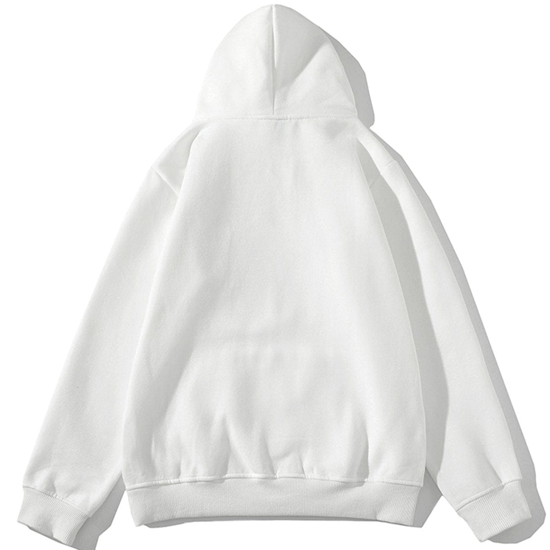 Evapacs - Foam Heart Print Hoodie- Streetwear Fashion - evapacs.com