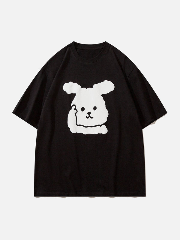 Evapacs - Foam Rabbit Print Tee- Streetwear Fashion - evapacs.com