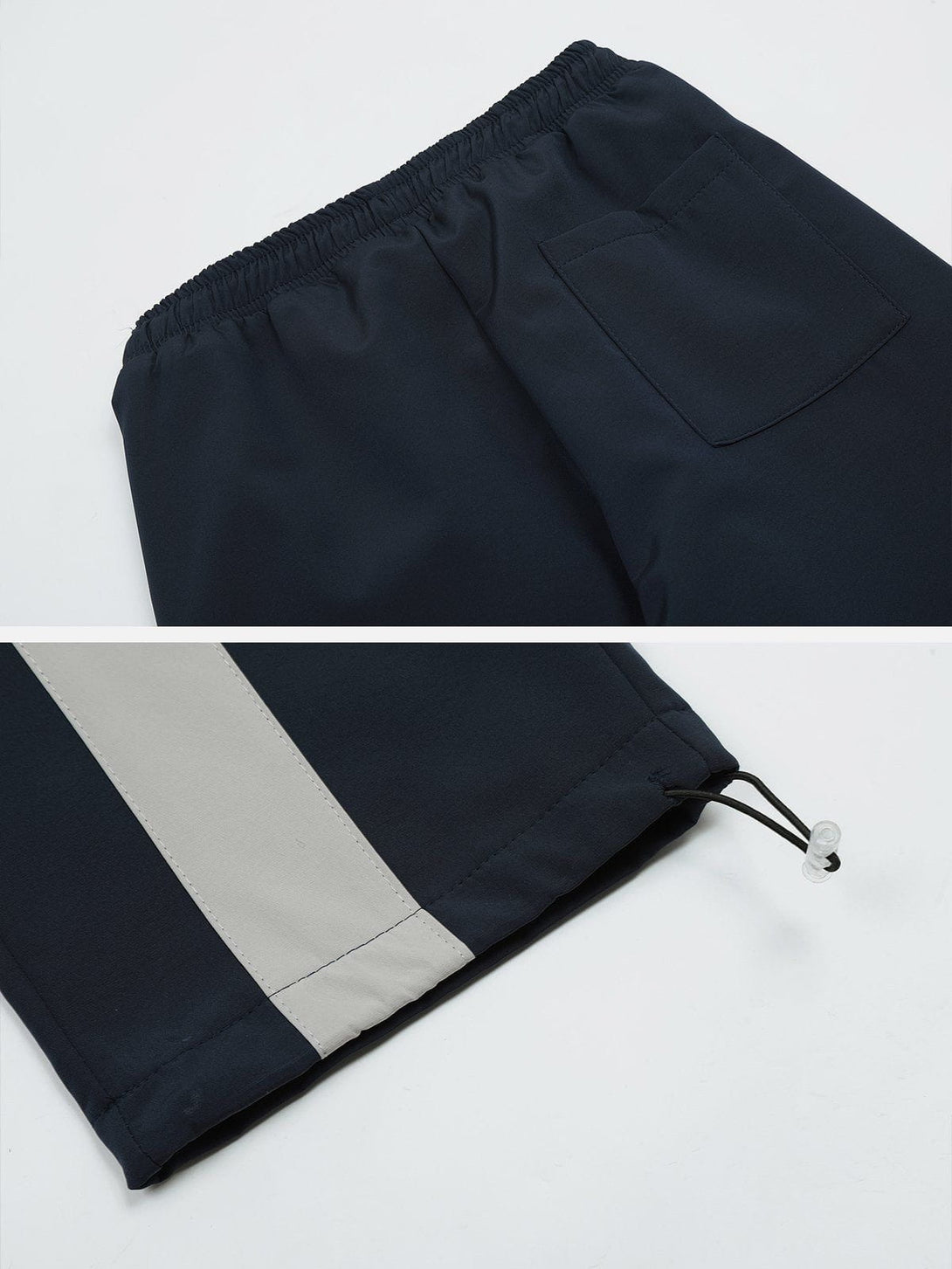 Evapacs - Functional Color Contrast Splicing Sweatpants- Streetwear Fashion - evapacs.com