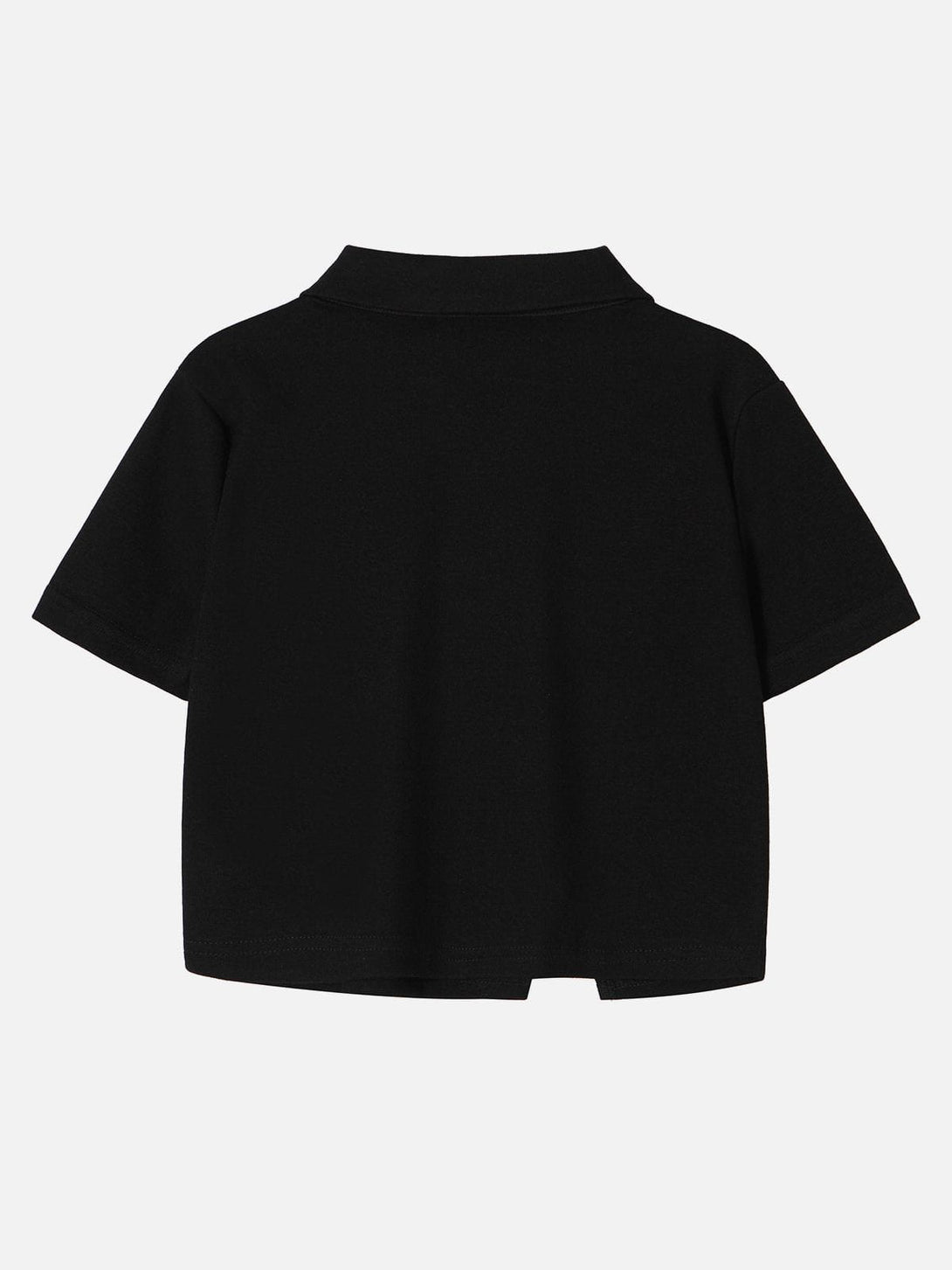 Evapacs - Geometric Zip Up Crop Tee- Streetwear Fashion - evapacs.com