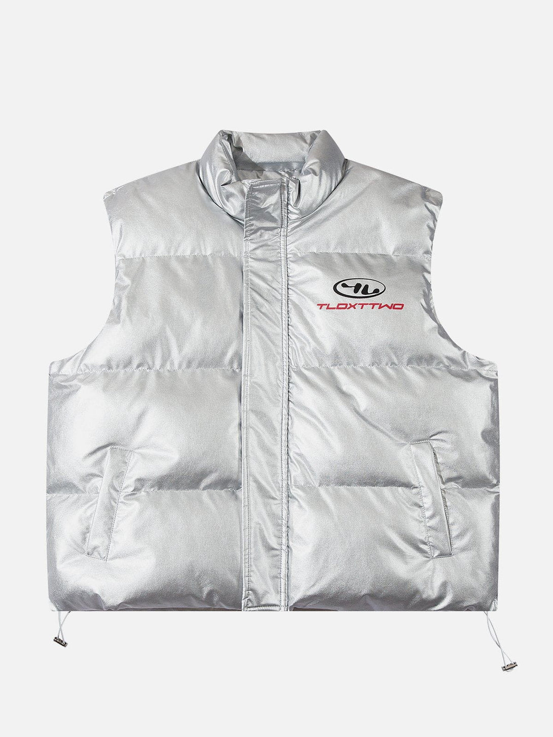 Evapacs - Glossy Letter Print Gilet- Streetwear Fashion - evapacs.com