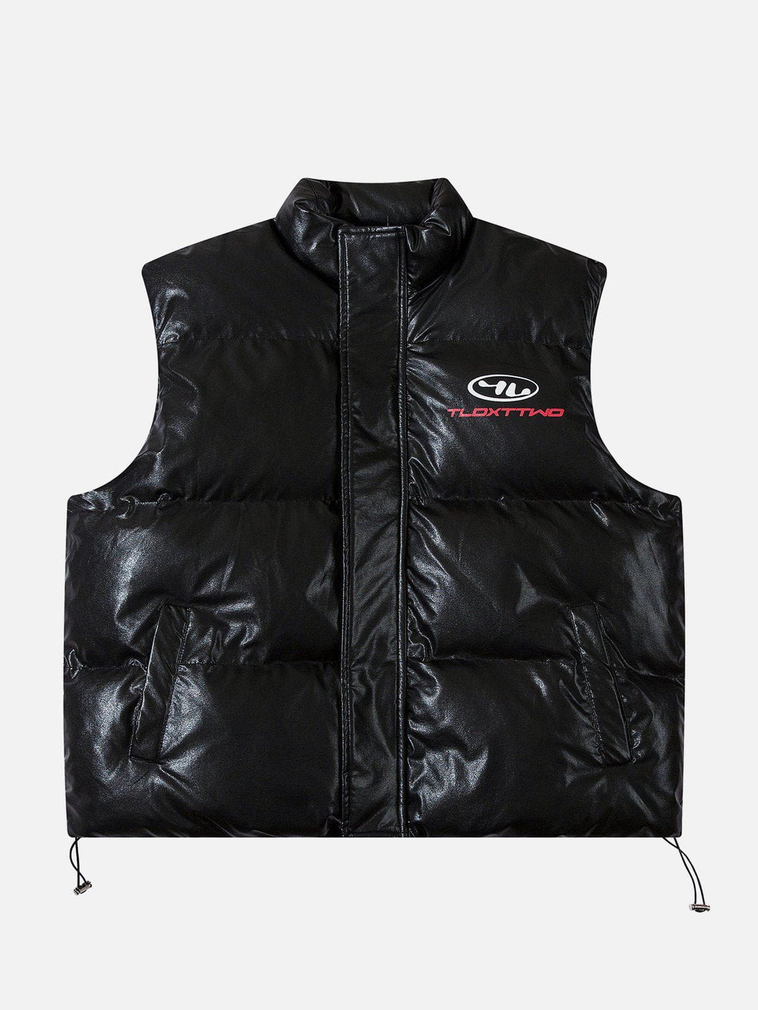 Evapacs - Glossy Letter Print Gilet- Streetwear Fashion - evapacs.com