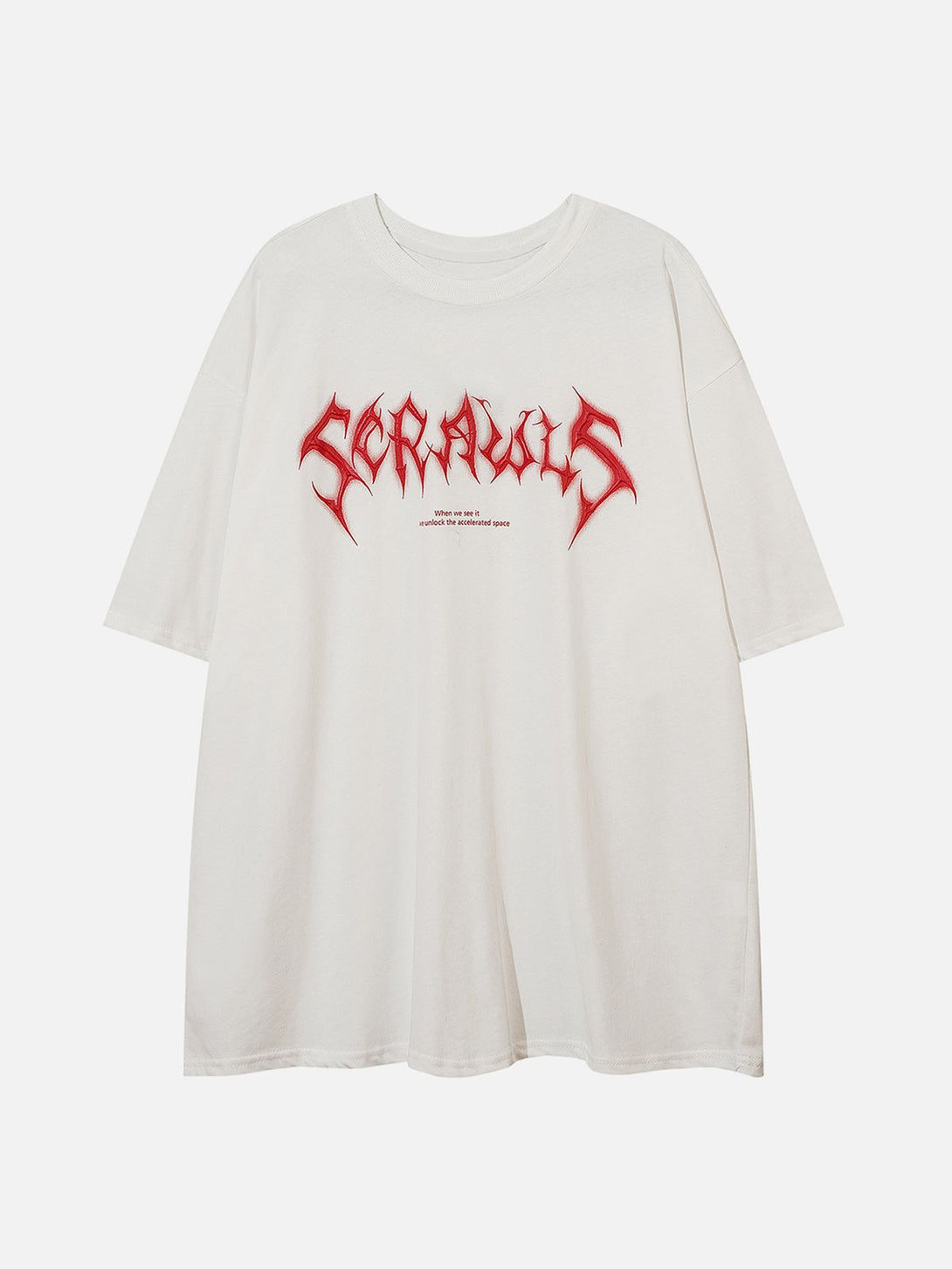 Evapacs - Gothic Alphabet Graphic Tee- Streetwear Fashion - evapacs.com