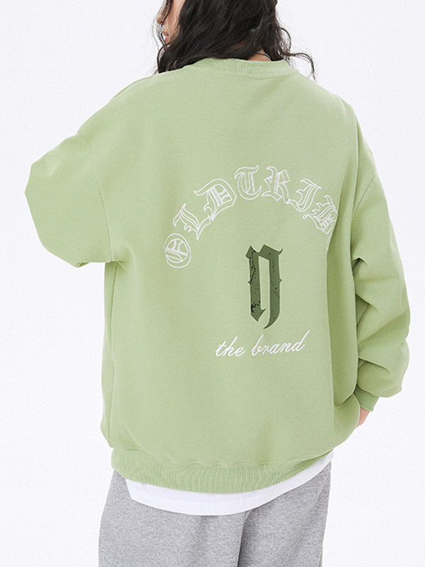 Evapacs - Gothic Lettering Embroidered Sweatshirt- Streetwear Fashion - evapacs.com