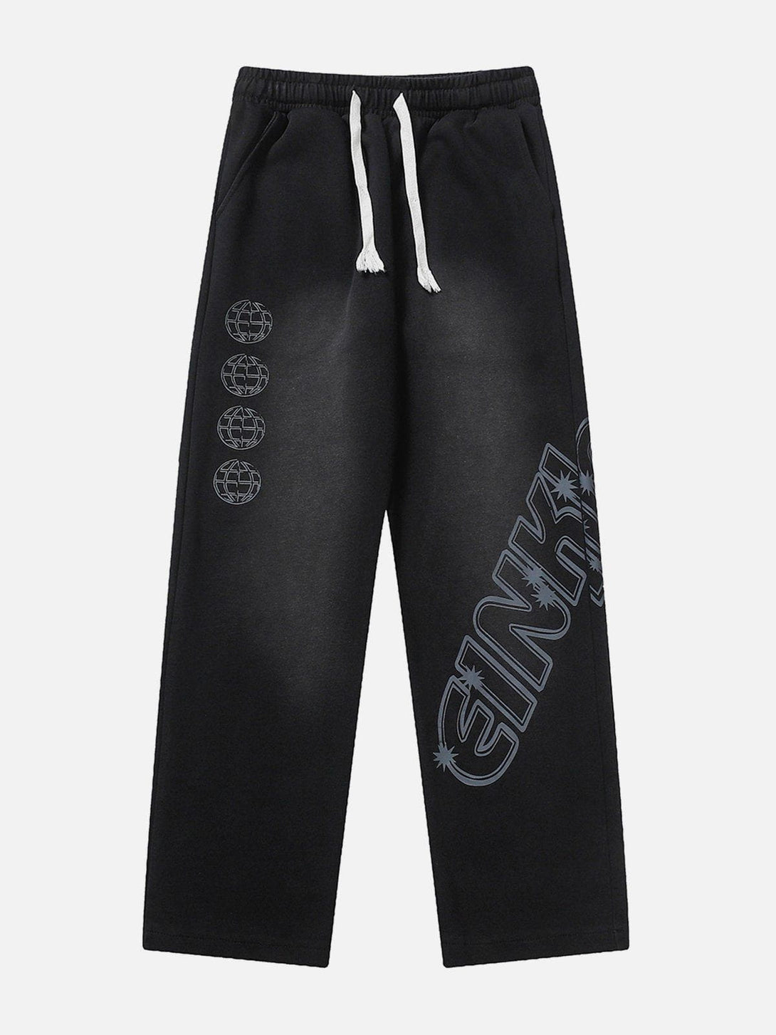 Evapacs - Gradient Monogram Print Pants- Streetwear Fashion - evapacs.com