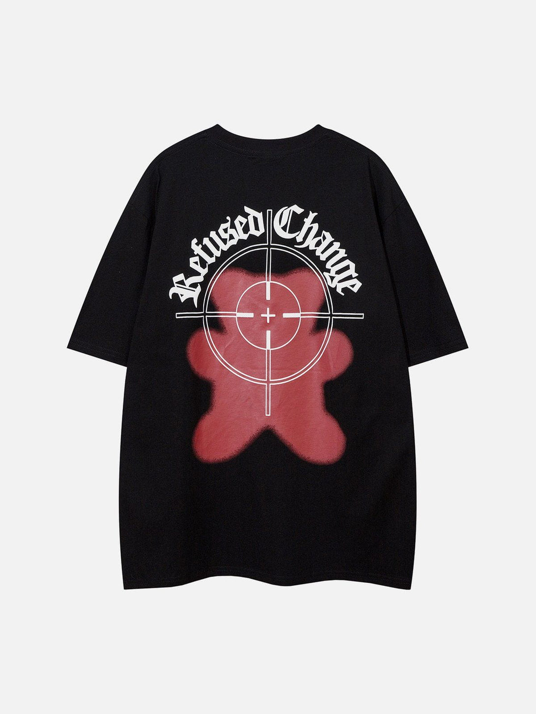 Evapacs - Heart Bear Graffiti Print Tee- Streetwear Fashion - evapacs.com