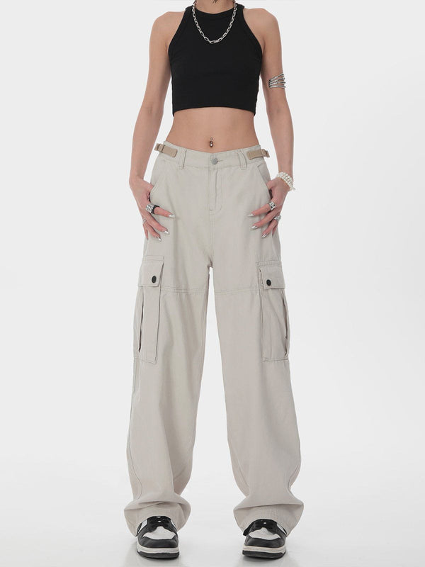 Evapacs - Hip Hop Straight Cargo Pants- Streetwear Fashion - evapacs.com