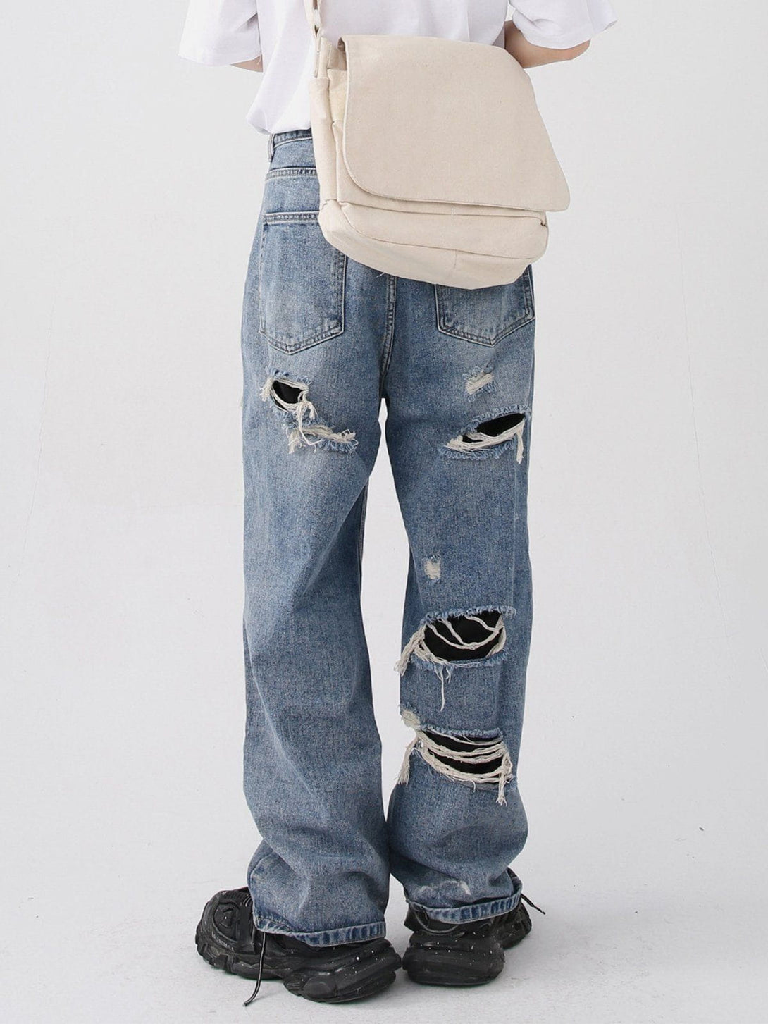 Evapacs - Hole Patch Jeans- Streetwear Fashion - evapacs.com