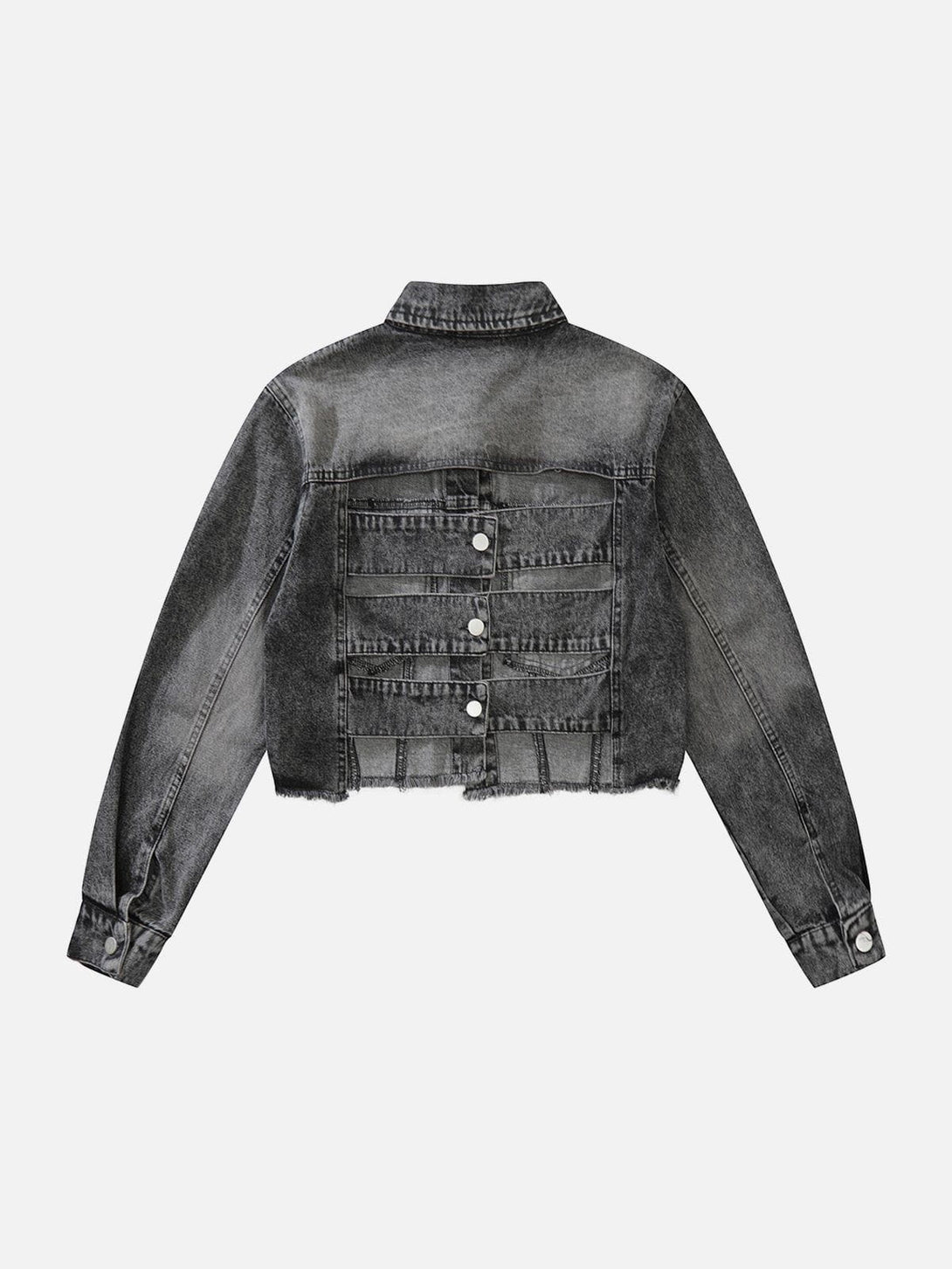 Evapacs - Hollow Out Patchwork Jacket- Streetwear Fashion - evapacs.com