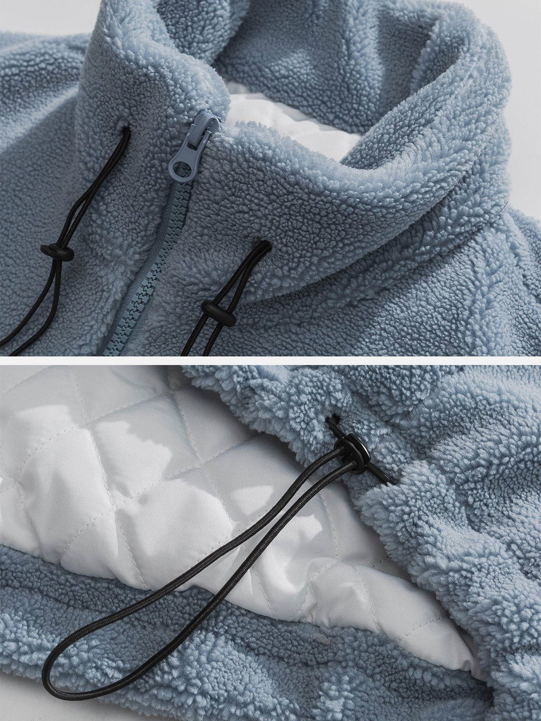 Evapacs - Labeled Drawstring Winter Coat- Streetwear Fashion - evapacs.com