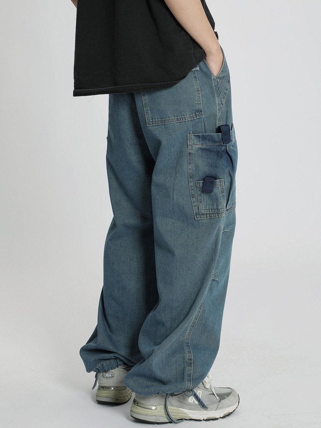 Evapacs - Large Pocket Jeans- Streetwear Fashion - evapacs.com