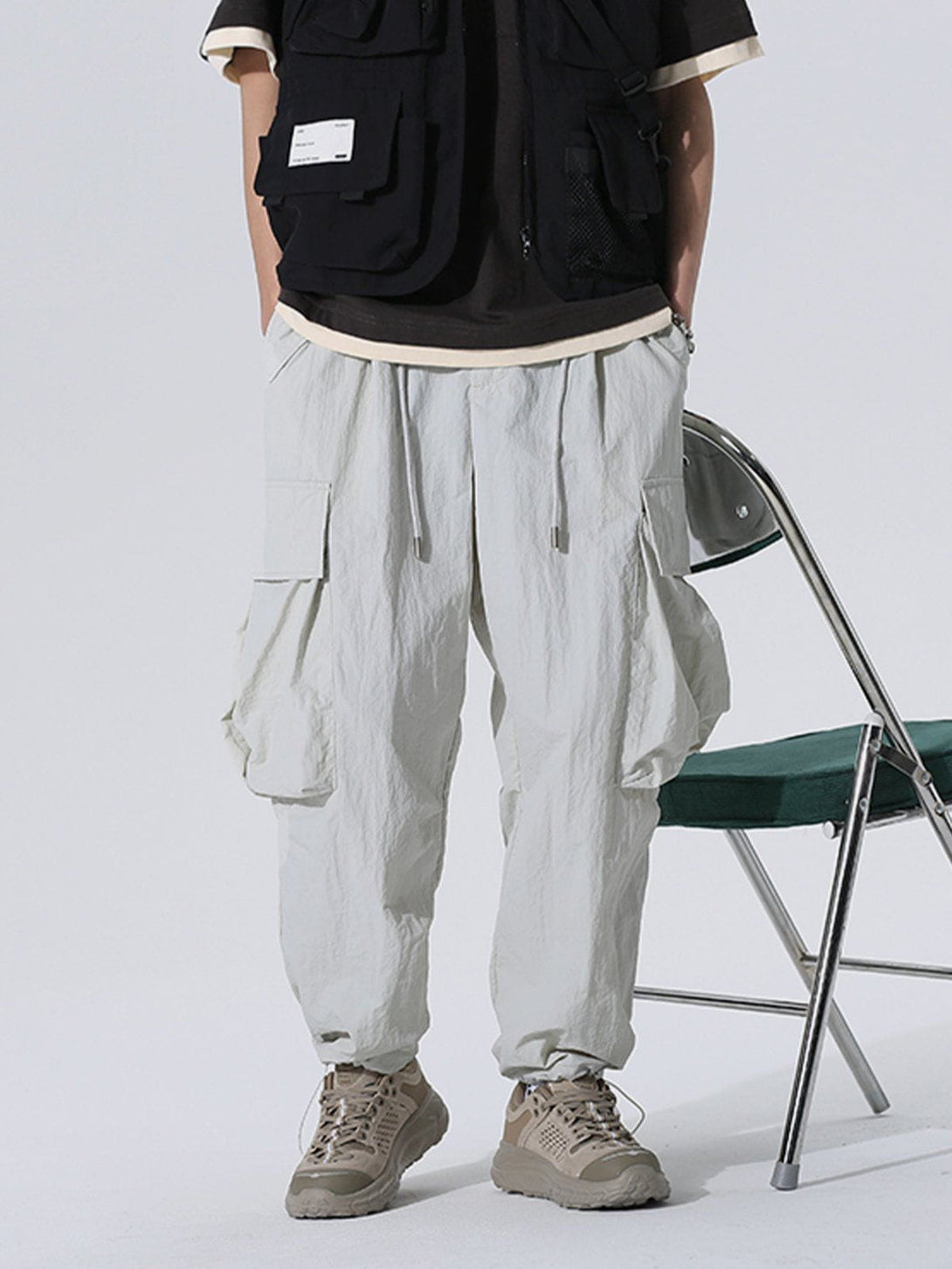 Evapacs - Large Pockets Loose Cargo Pants- Streetwear Fashion - evapacs.com