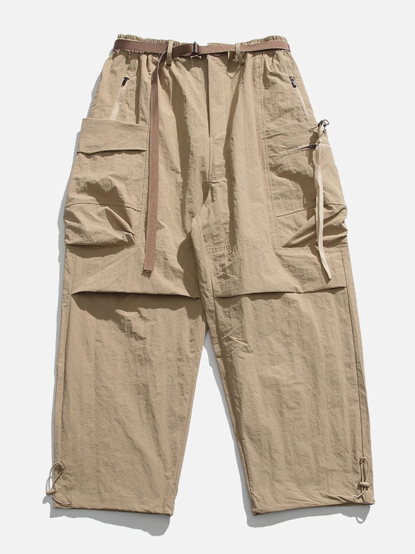 Evapacs - Large Pockets Pleated Cargo Pants- Streetwear Fashion - evapacs.com