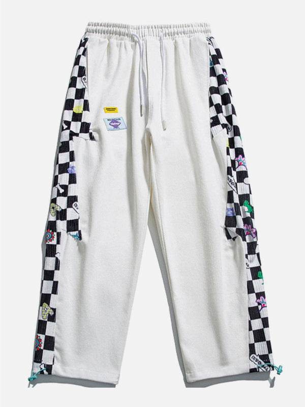 Evapacs - Lattice Stitching Sweatpants- Streetwear Fashion - evapacs.com