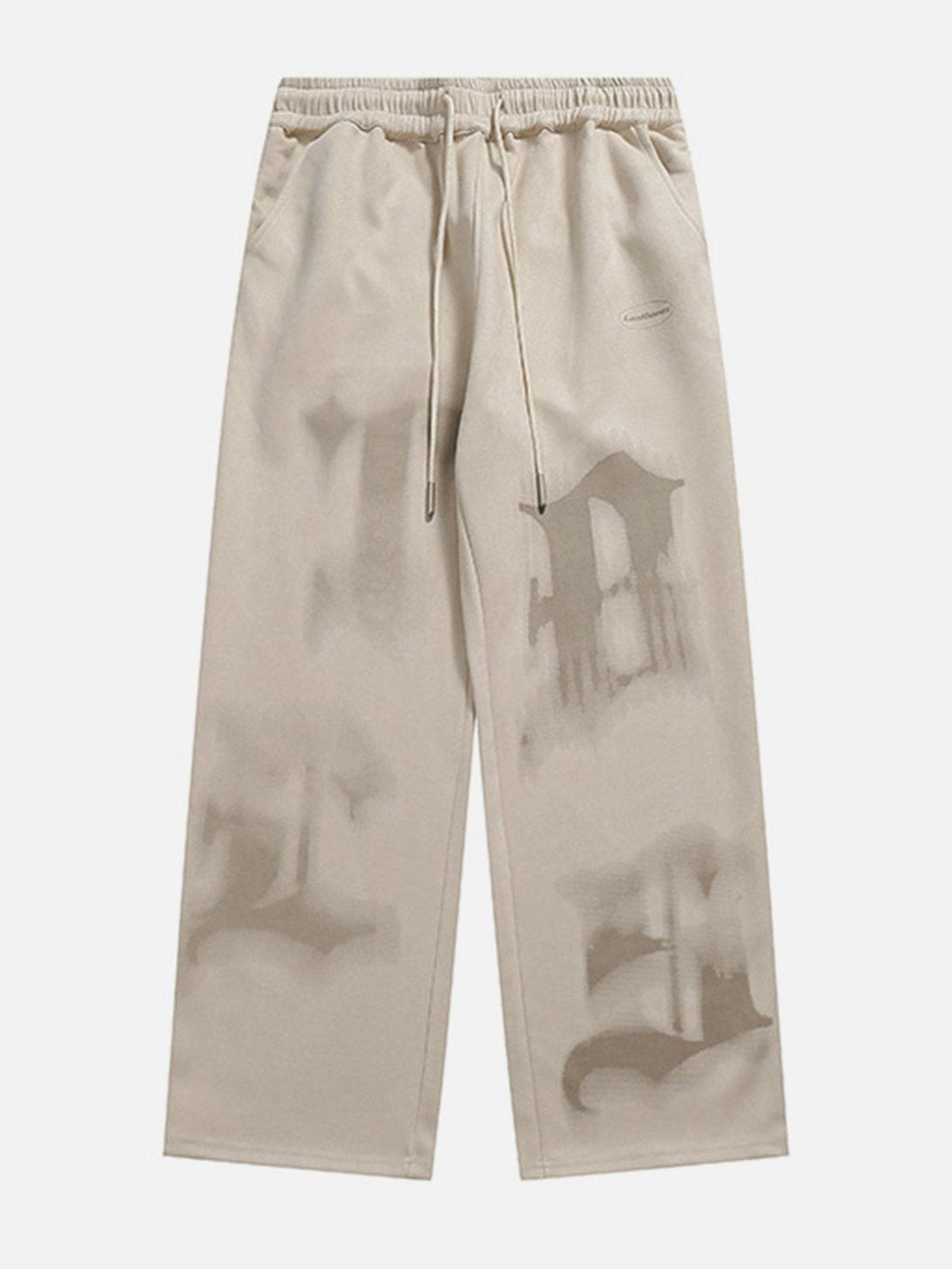 Evapacs - Letter Dip-dye Drawstring Pants- Streetwear Fashion - evapacs.com