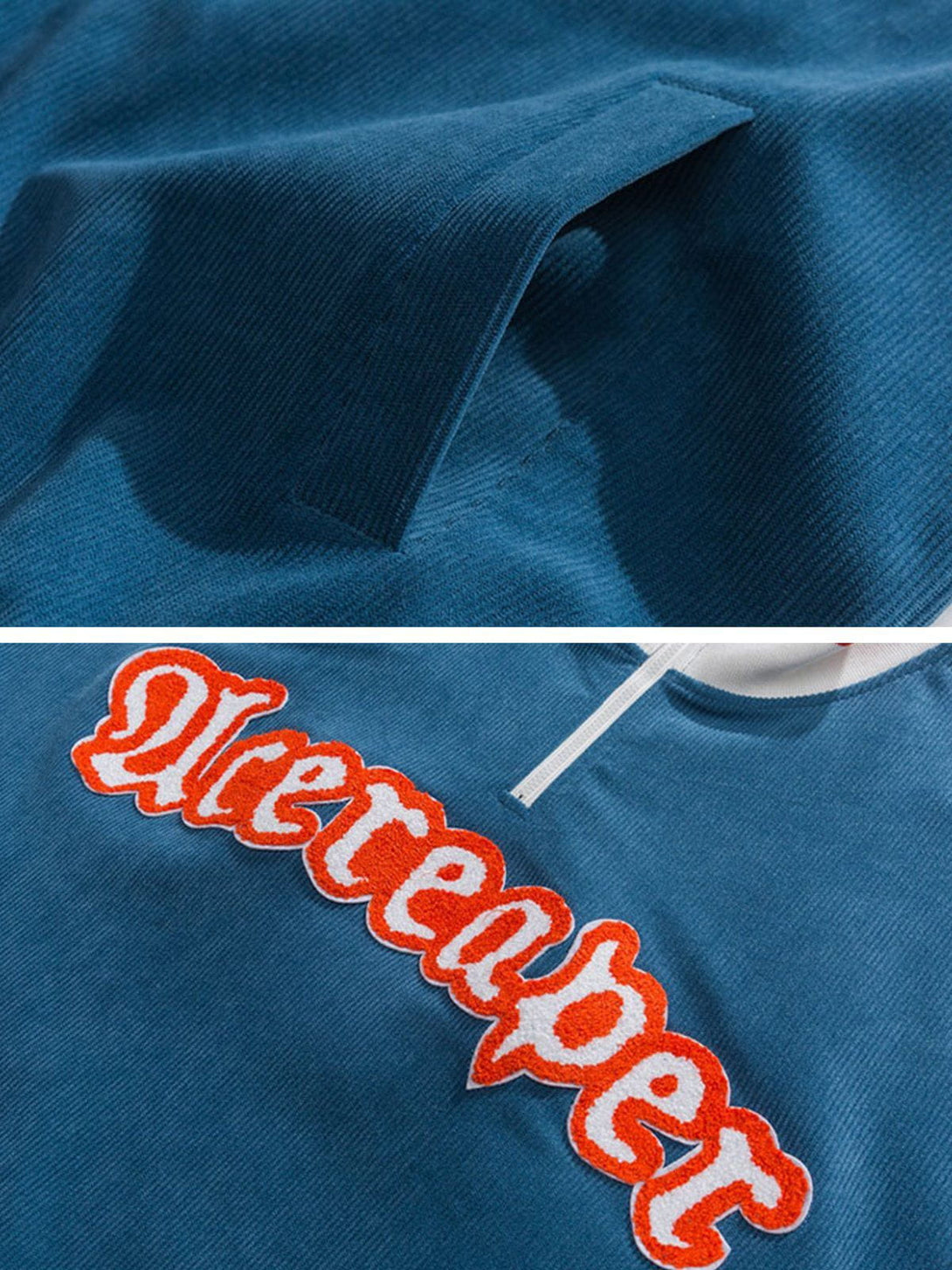 Evapacs - Letter Embroidery Sweatshirt- Streetwear Fashion - evapacs.com