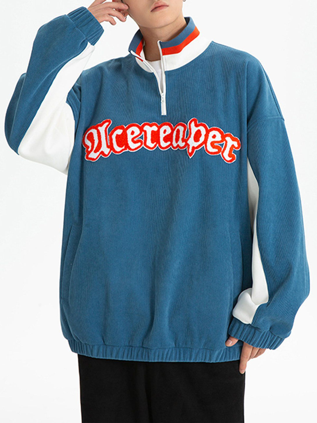 Evapacs - Letter Embroidery Sweatshirt- Streetwear Fashion - evapacs.com