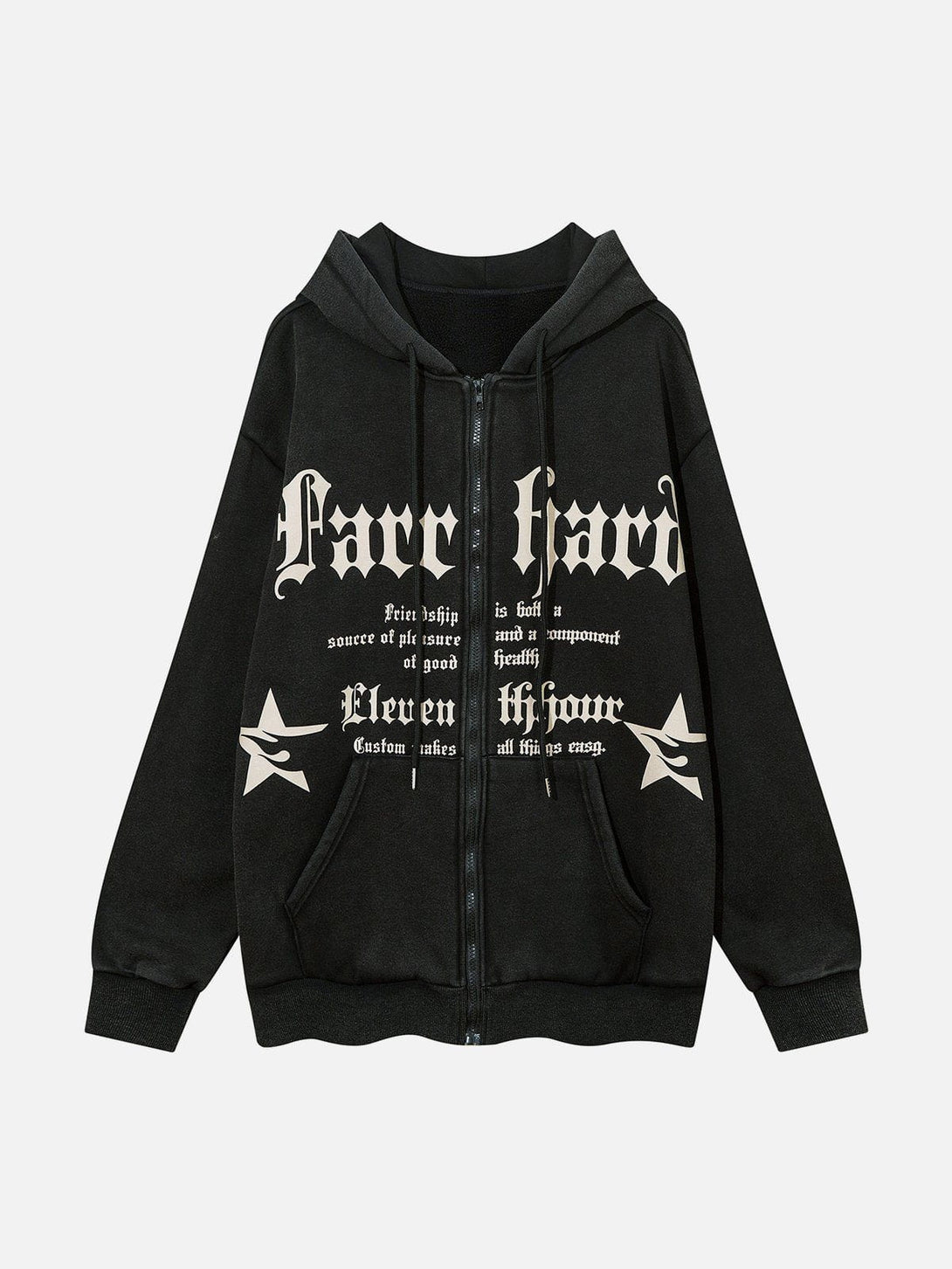 Evapacs - Letter Print Casual Hoodie- Streetwear Fashion - evapacs.com