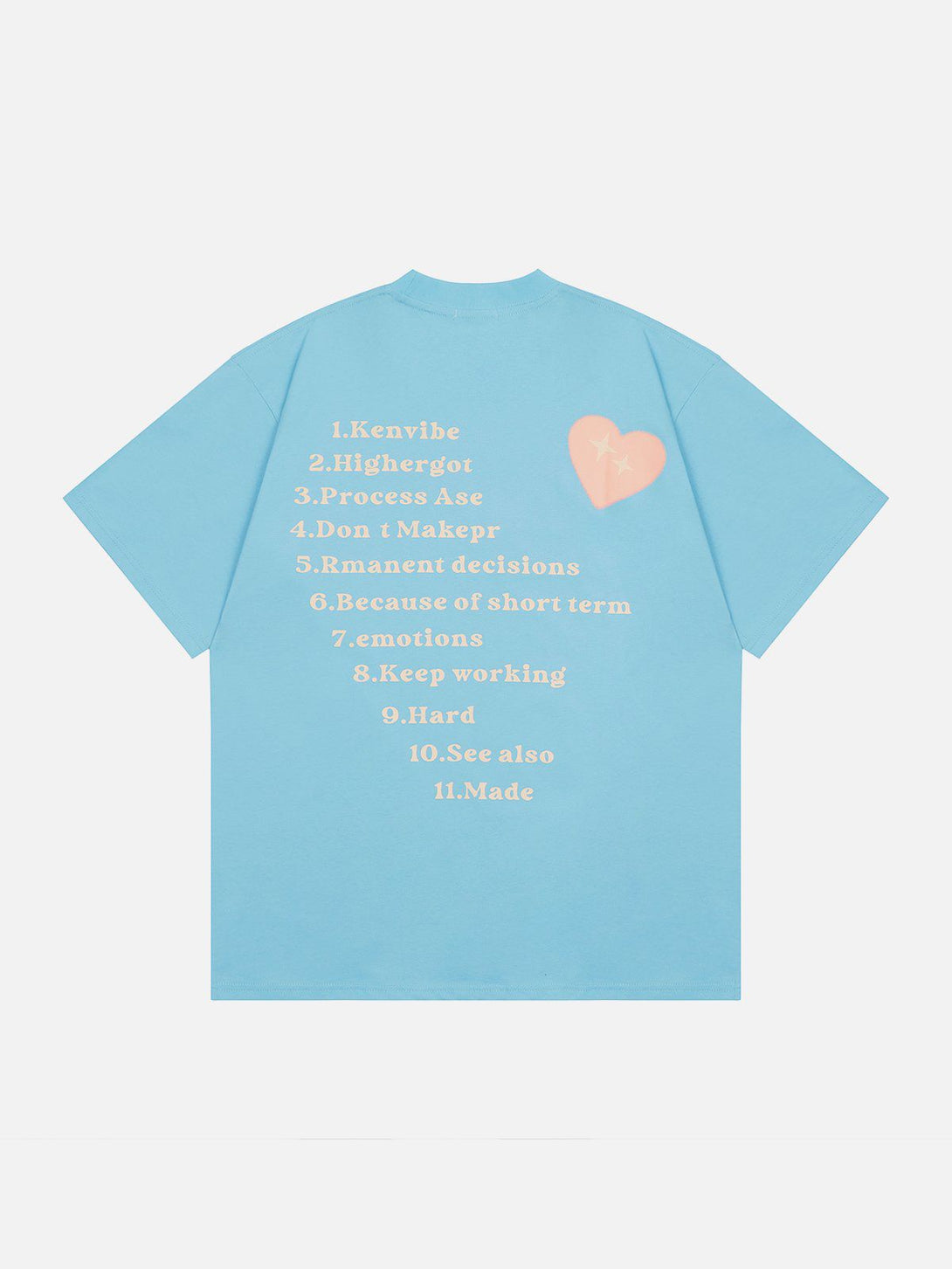 Evapacs - Love Letter Print Tee- Streetwear Fashion - evapacs.com