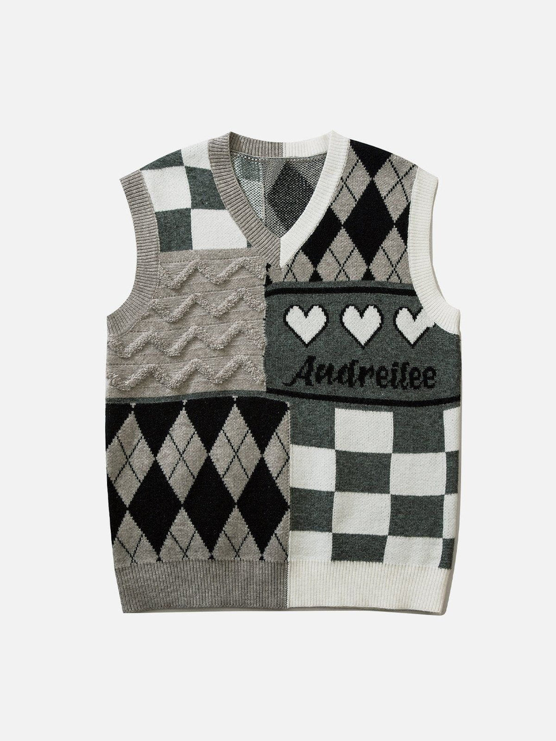 Evapacs - Love Weaving Layering Style Sweater Vest- Streetwear Fashion - evapacs.com