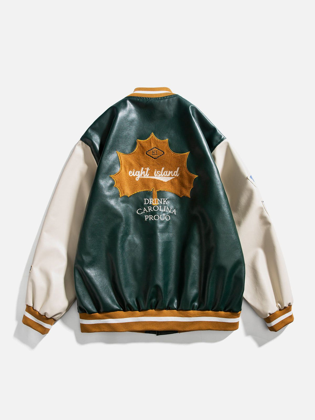 Evapacs - Maple Leaf Leather Jacket- Streetwear Fashion - evapacs.com