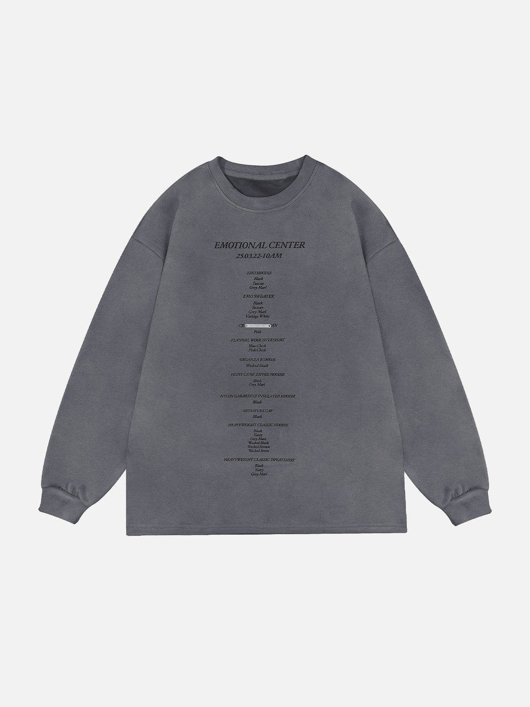 Evapacs - Minimalist Printed Suede Sweatshirt- Streetwear Fashion - evapacs.com