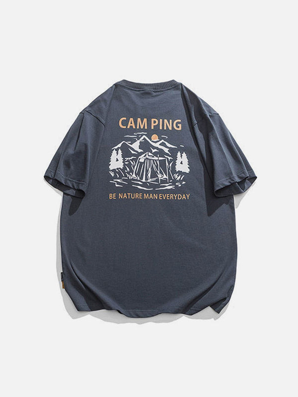 Evapacs - Mountain Camping Graphic Tee- Streetwear Fashion - evapacs.com