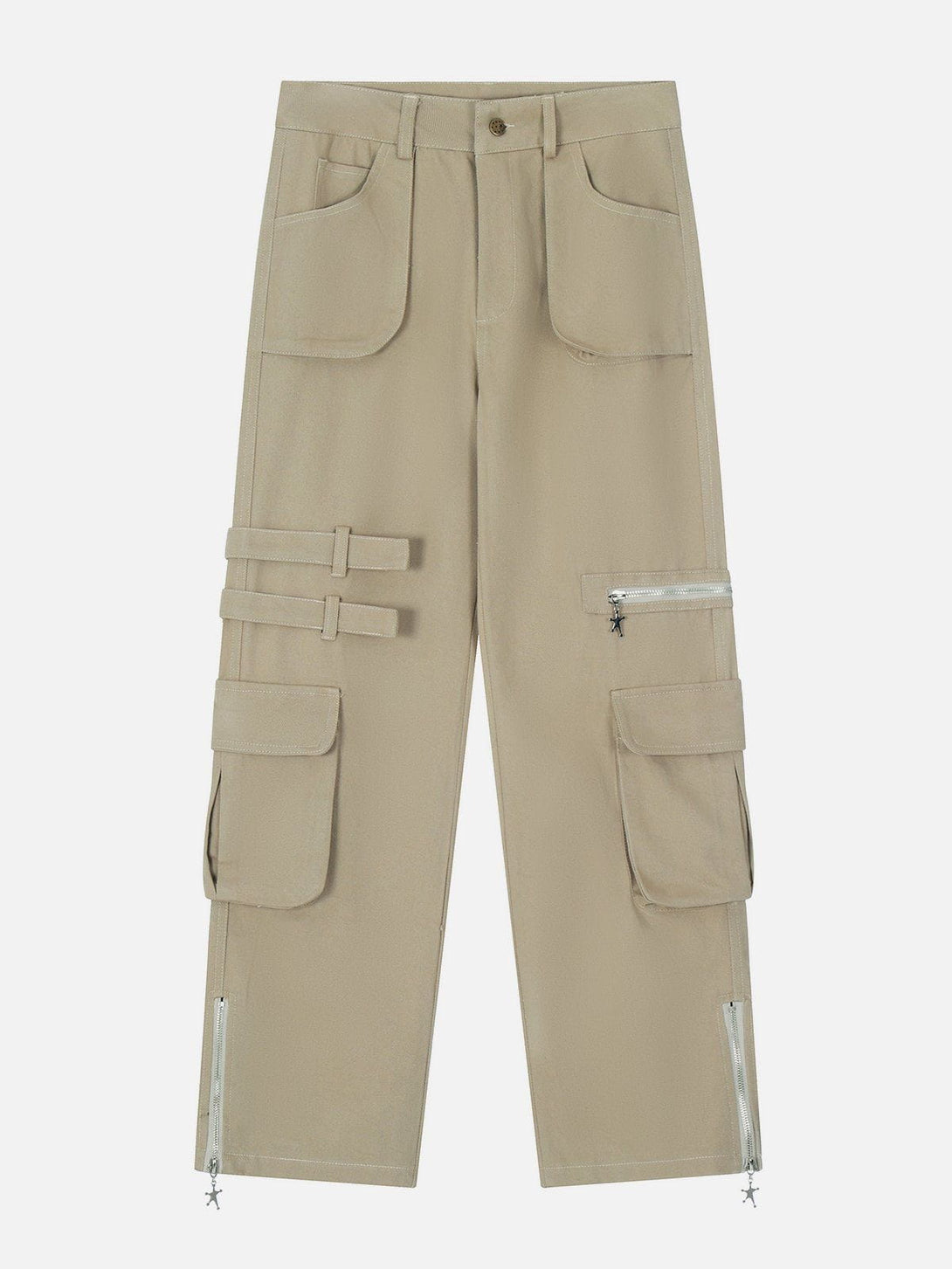 Evapacs - Multi-Pocket Zippered Cargo Pants- Streetwear Fashion - evapacs.com