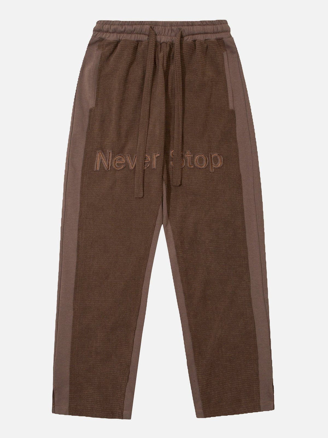 Evapacs - "Never Stop" Embroidered Pants- Streetwear Fashion - evapacs.com